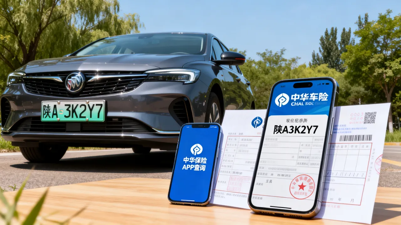 陕A3K2Y7车辆中华保险怎么查询？中华车险保单查询方法