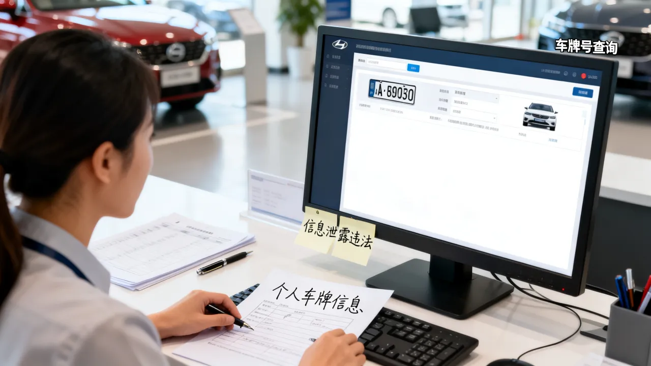 4S店能随便查别人车牌号吗，个人车牌信息泄露违法吗