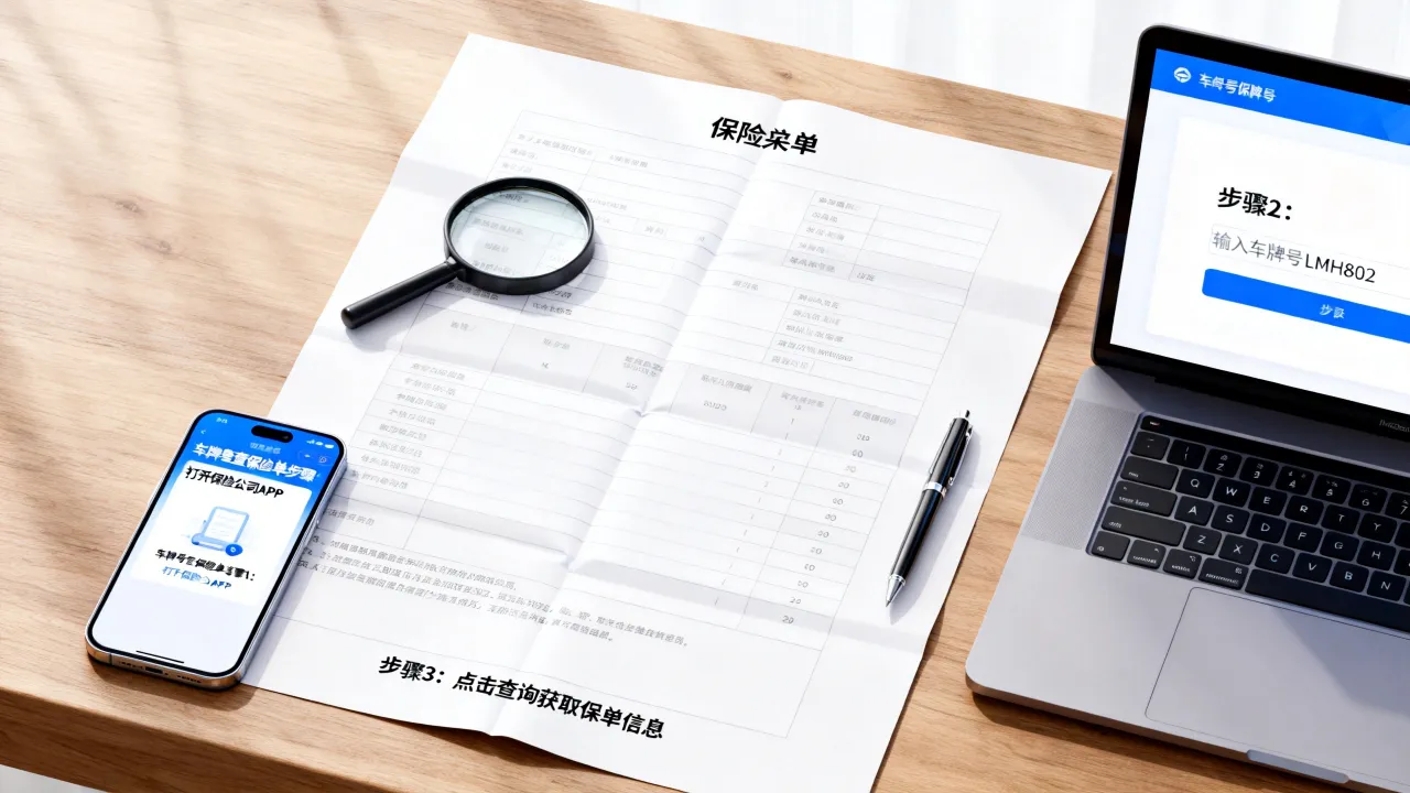 黑LMH802保险单怎么查？车牌号查保险单方法流程
