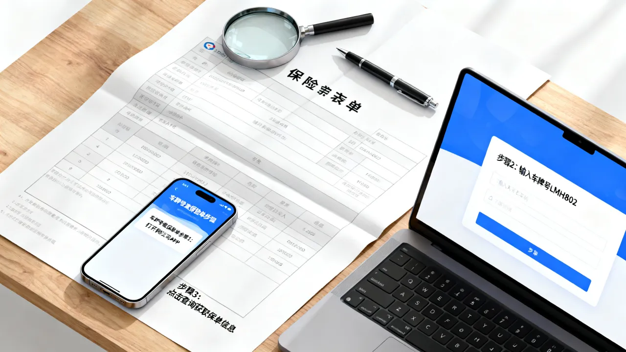 黑LMH802保险单怎么查？车牌号查保险单方法流程